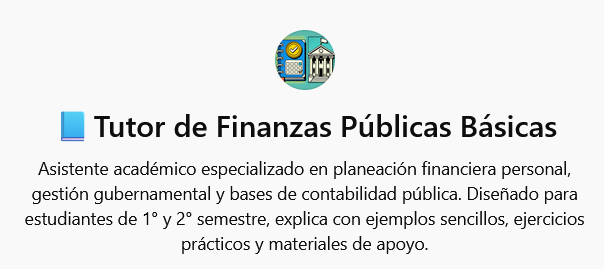 Tutor de Finanzas Públicas